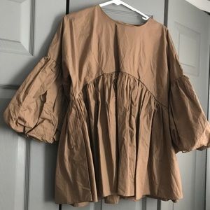 Brown Puffy Top